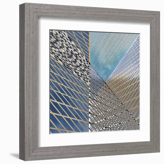 Steel And Sky 1-Carla West-Framed Giclee Print