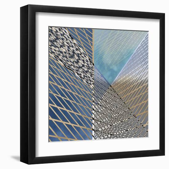 Steel And Sky 1-Carla West-Framed Giclee Print