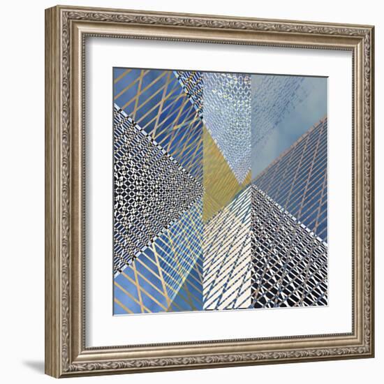 Steel And Sky 3-Carla West-Framed Giclee Print