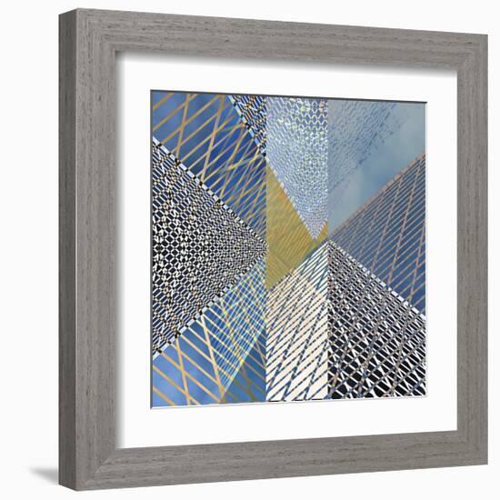 Steel And Sky 3-Carla West-Framed Giclee Print