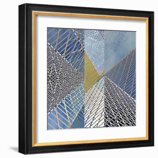 Steel And Sky 3-Carla West-Framed Giclee Print