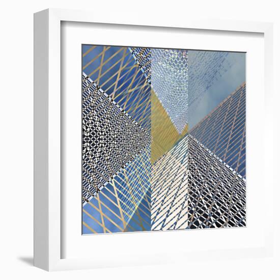 Steel And Sky 3-Carla West-Framed Giclee Print