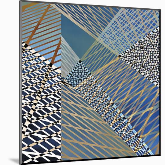 Steel And Sky 4-Carla West-Mounted Giclee Print