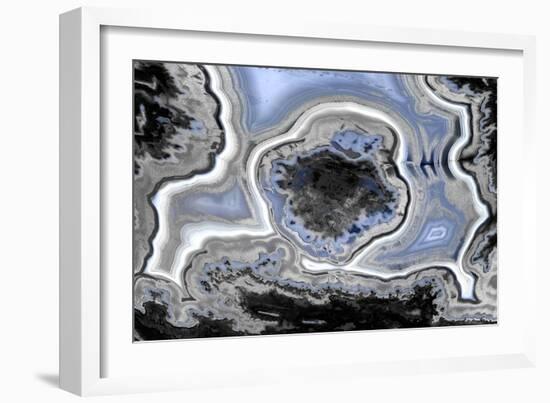 Steel Blue Agate-Danielle Carson-Framed Art Print