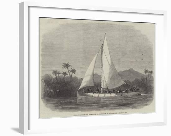 Steel Boat for the Expedition in Search of Dr Livingstone-Edwin Weedon-Framed Giclee Print