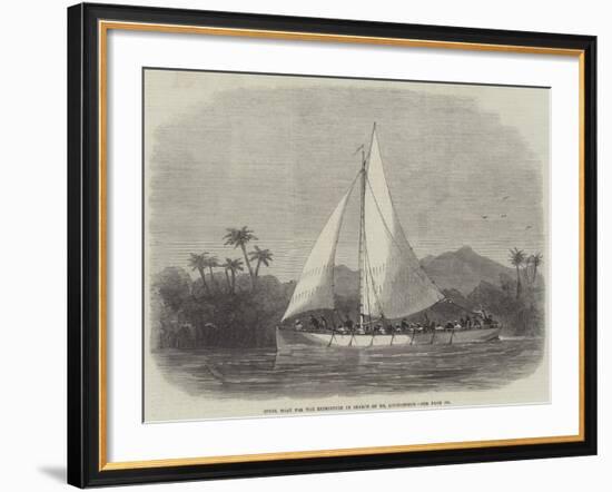 Steel Boat for the Expedition in Search of Dr Livingstone-Edwin Weedon-Framed Giclee Print