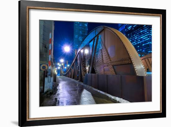 Steel Bridge Chicago-Steve Gadomski-Framed Photographic Print