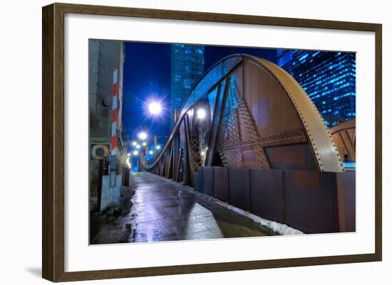 Steel Bridge Chicago-Steve Gadomski-Framed Photographic Print