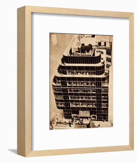 'Steel, concrete and glass, make modern buildings', 1935-Unknown-Framed Photographic Print