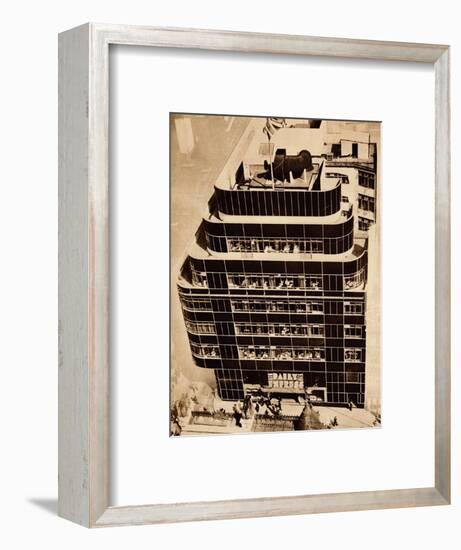 'Steel, concrete and glass, make modern buildings', 1935-Unknown-Framed Photographic Print