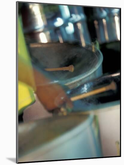 Steel Drums, Port of Spain, Trinidad, Caribbean-Greg Johnston-Mounted Photographic Print