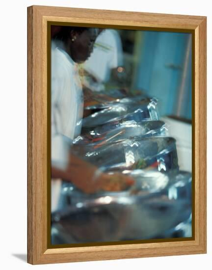 Steel Drums, Port of Spain, Trinidad, Caribbean-Greg Johnston-Framed Premier Image Canvas