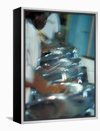 Steel Drums, Port of Spain, Trinidad, Caribbean-Greg Johnston-Framed Premier Image Canvas