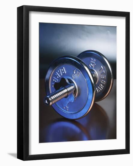 Steel Dumbbell for Workout-null-Framed Photographic Print