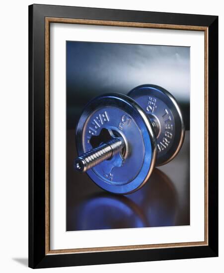 Steel Dumbbell for Workout-null-Framed Photographic Print