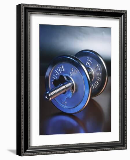 Steel Dumbbell for Workout-null-Framed Photographic Print