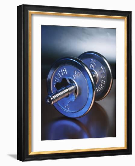 Steel Dumbbell for Workout-null-Framed Photographic Print