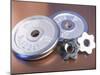Steel Dumbbell Weights-null-Mounted Photographic Print