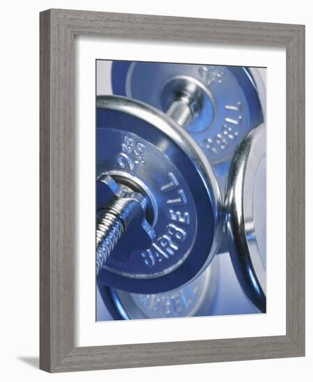 Steel Dumbbells for Workout-null-Framed Photographic Print