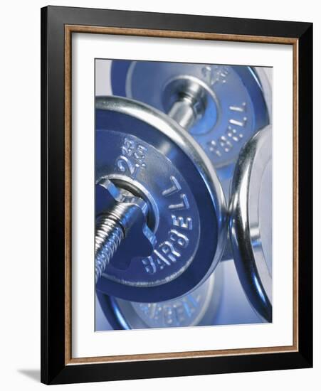 Steel Dumbbells for Workout-null-Framed Photographic Print