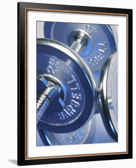 Steel Dumbbells for Workout-null-Framed Photographic Print