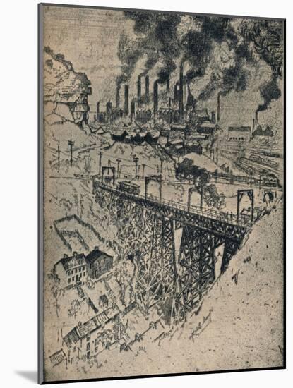 'Steel-Edgar Thomson Works', 1909-Joseph Pennell-Mounted Giclee Print