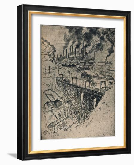 'Steel-Edgar Thomson Works', 1909-Joseph Pennell-Framed Giclee Print