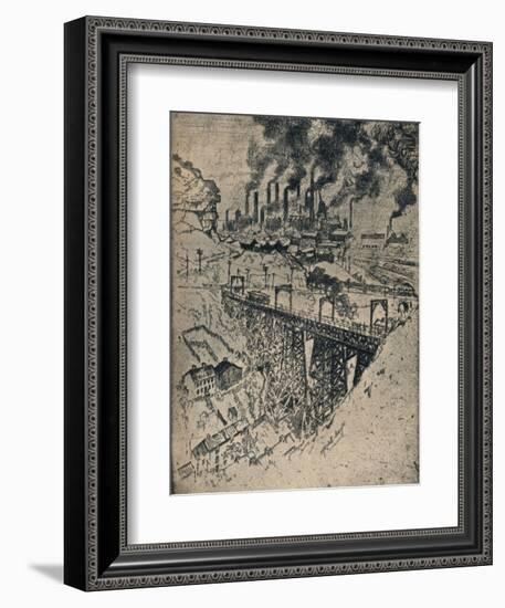 'Steel-Edgar Thomson Works', 1909-Joseph Pennell-Framed Giclee Print