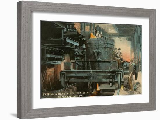 Steel Mill, Brackenridge, Pittsburgh, Pennsylvania-null-Framed Art Print