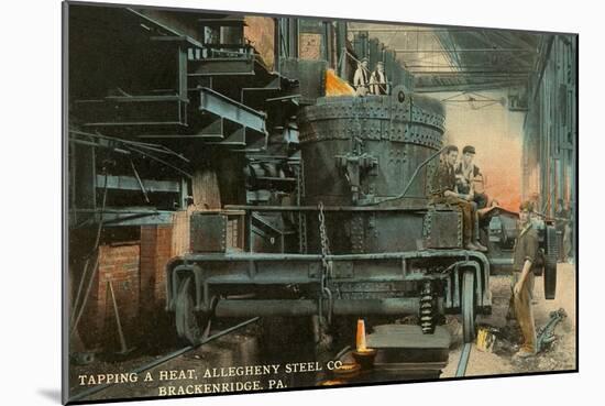 Steel Mill, Brackenridge, Pittsburgh, Pennsylvania-null-Mounted Art Print