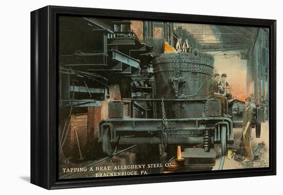 Steel Mill, Brackenridge, Pittsburgh, Pennsylvania-null-Framed Stretched Canvas