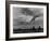 Steel Mill in Dusseldorf, German Steel Workers Bicycling Home from Work-Ralph Crane-Framed Photographic Print