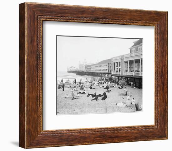 Steel Pier, Atlantic City, NJ, c. 1904-Vintage Photography-Framed Art Print