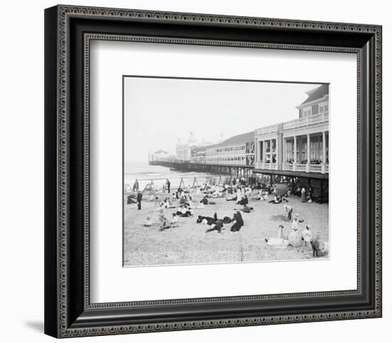 Steel Pier, Atlantic City, NJ, c. 1904-Vintage Photography-Framed Art Print