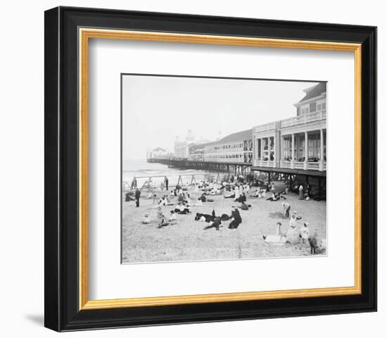 Steel Pier, Atlantic City, NJ, c. 1904-Vintage Photography-Framed Art Print