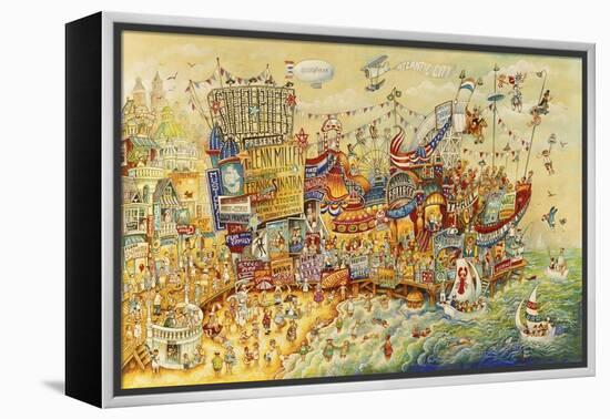 Steel Pier Memories-Bill Bell-Framed Premier Image Canvas