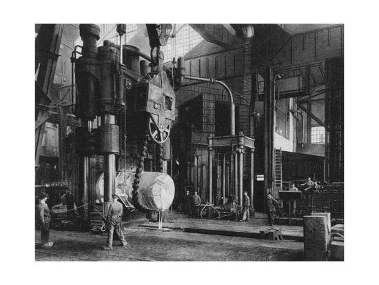 Steel Production Krupp Factory Essen Germany World War I 1917 Giclee Print Art Com