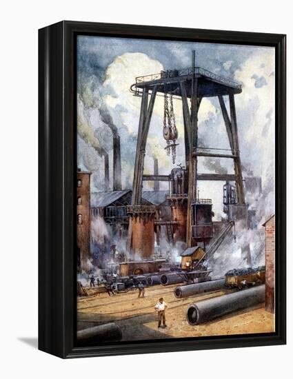 Steel Works C1925-null-Framed Premier Image Canvas