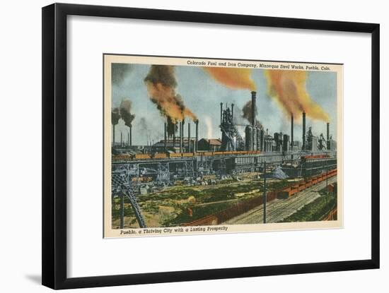 Steel Works, Pueblo, Colorado-null-Framed Art Print