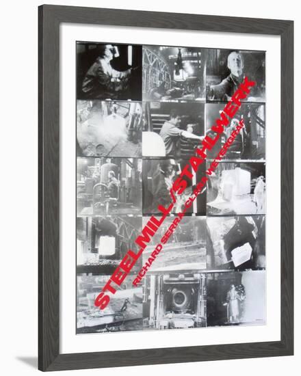 Steelmill at Castelli's-Richard Serra-Framed Art Print