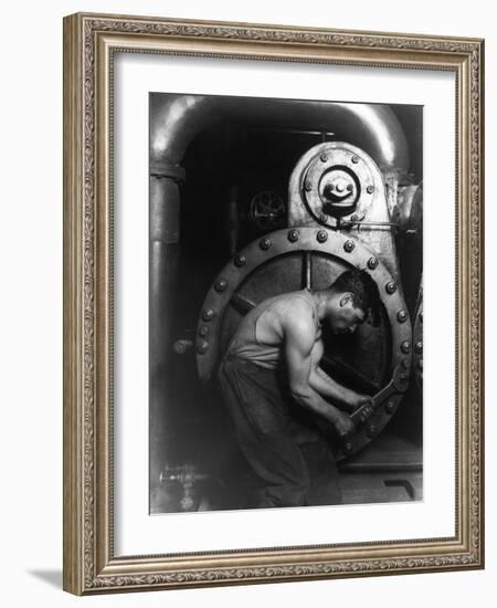 Steelworker-Science Source-Framed Giclee Print