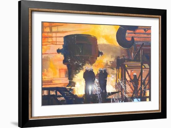 Steelworks, 2015-Martin Decent-Framed Giclee Print