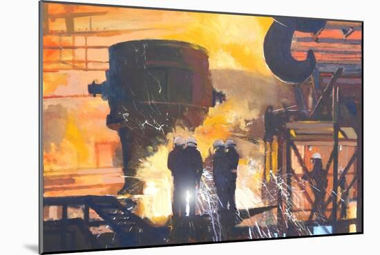 Steelworks, 2015-Martin Decent-Mounted Giclee Print