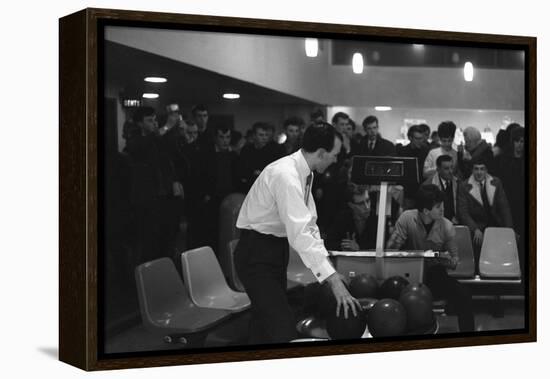 Steelworks Social Evening at a Bowling Alley, Sheffield, South Yorkshire, 1964-Michael Walters-Framed Premier Image Canvas