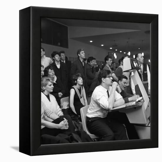 Steelworks Social Evening at a Bowling Alley, Sheffield, South Yorkshire, 1964-Michael Walters-Framed Stretched Canvas