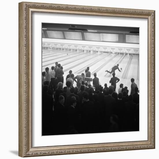 Steelworks Social Evening at a Bowling Alley, Sheffield, South Yorkshire, 1964-Michael Walters-Framed Photographic Print