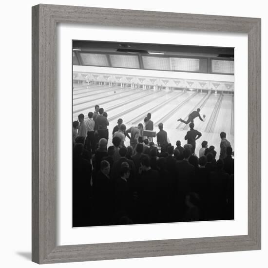 Steelworks Social Evening at a Bowling Alley, Sheffield, South Yorkshire, 1964-Michael Walters-Framed Photographic Print