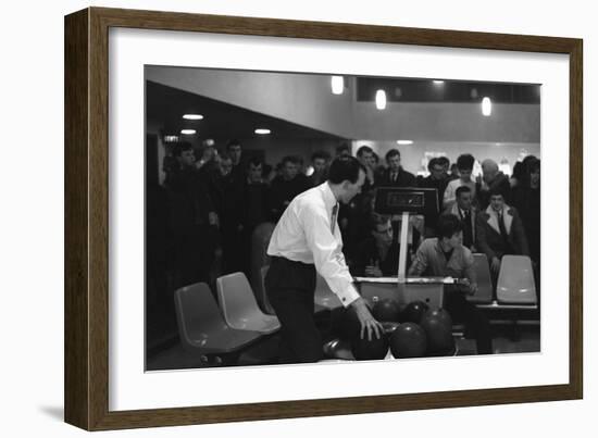 Steelworks Social Evening at a Bowling Alley, Sheffield, South Yorkshire, 1964-Michael Walters-Framed Photographic Print