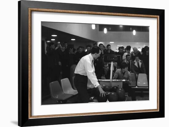 Steelworks Social Evening at a Bowling Alley, Sheffield, South Yorkshire, 1964-Michael Walters-Framed Photographic Print