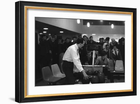 Steelworks Social Evening at a Bowling Alley, Sheffield, South Yorkshire, 1964-Michael Walters-Framed Photographic Print